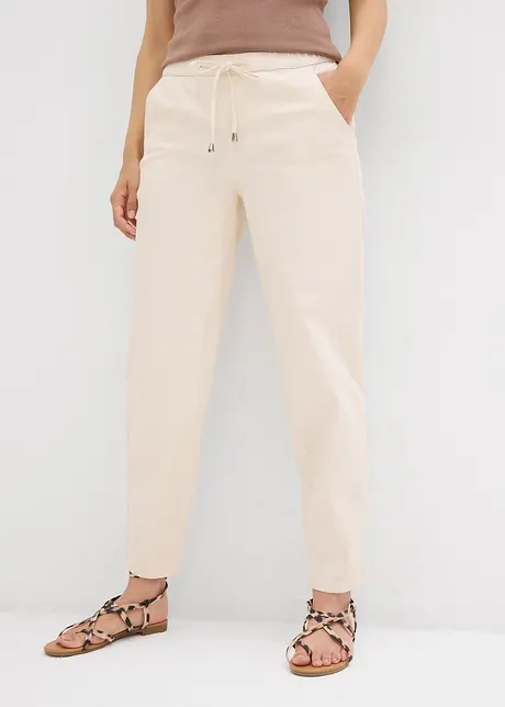 Barrel jeans met mid waist en comfortband, bonprix