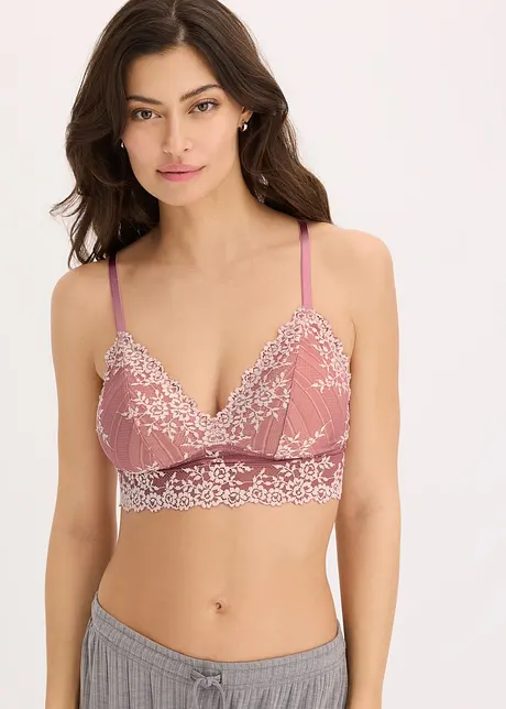 Bralette met gerecycled materiaal, zonder beugels, bonprix