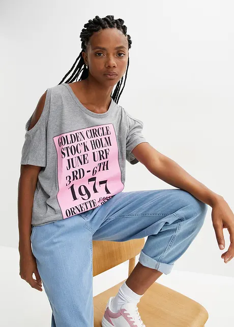 Shirt met cut-outs, bonprix