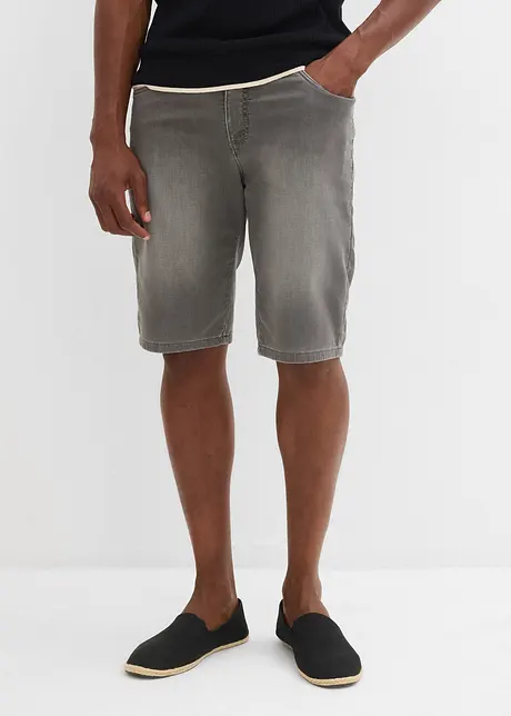 Sweat jeans bermuda met comfort fit, regular fit, bonprix