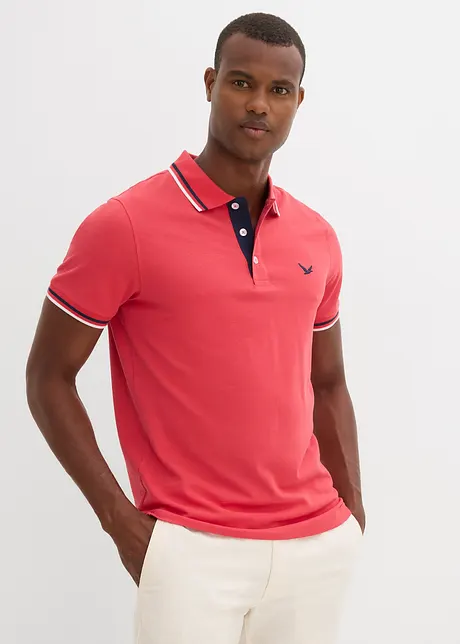 Piqué-poloshirt, korte mouwen (set van 2), bonprix