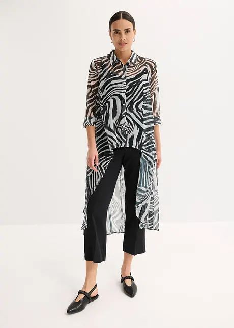 Lange chiffon blouse, bonprix