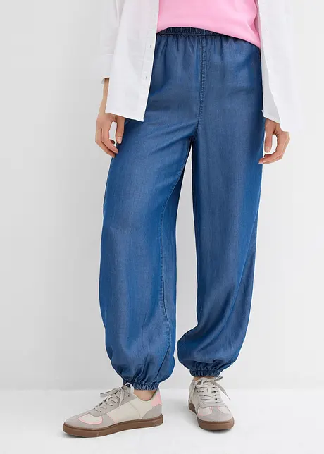 Broek van lyocell met comfortabele tailleband, bonprix