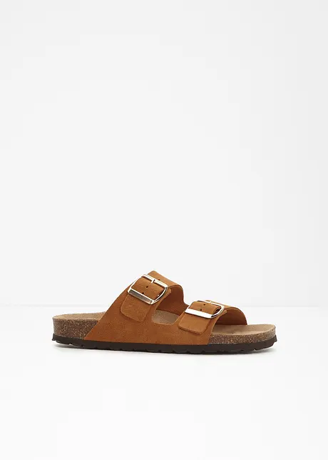 Leren slippers, bonprix
