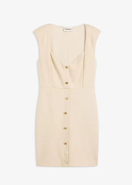 Mini jurk met schouderpads, bonprix