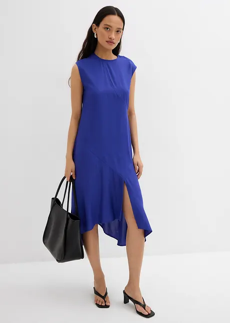 Asymmetrische midi jurk van fijne viscose, bonprix