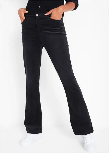 Stretch corduroy broek, flared, John Baner JEANSWEAR