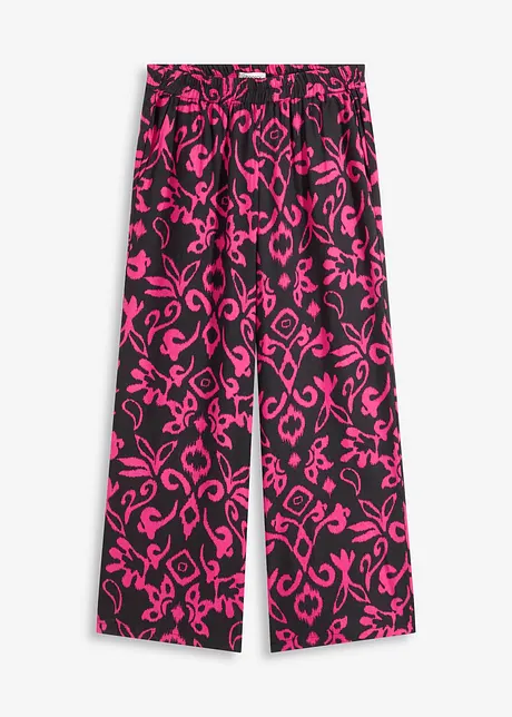 Gedessineerde Marlene broek van soepele viscose, bonprix