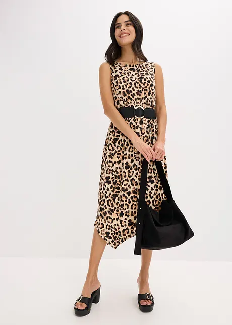 Gedessineerde jersey jurk, bonprix