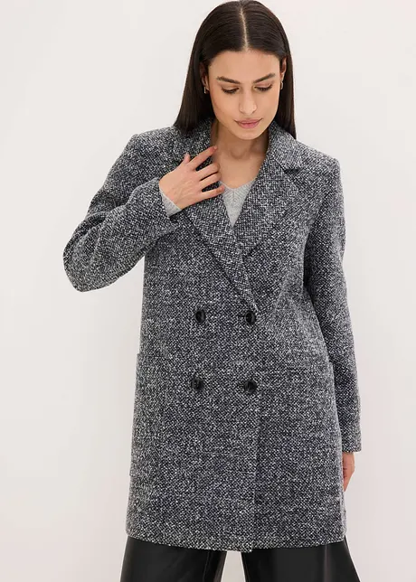 Korte jas in wollen look, bonprix