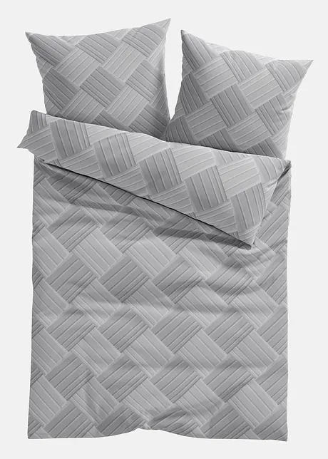 Dekbedovertrek met gestructureerde print, bonprix