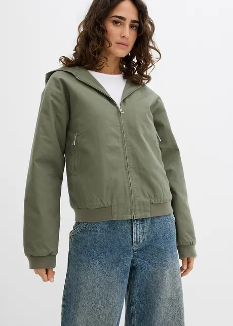 Outdoorjas van puur katoen, bonprix