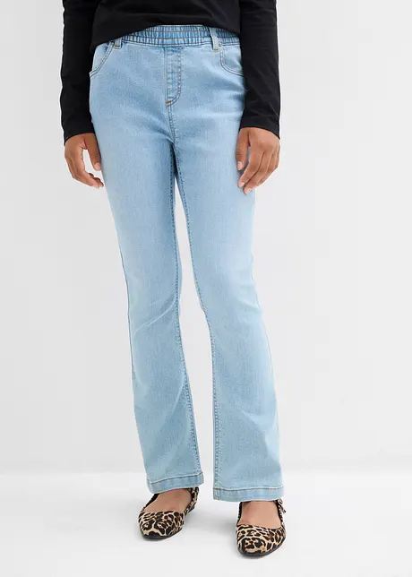 Instapjeans (set van 2), mid waist, bonprix