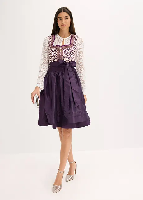 Dirndl met schort met borduursel (2-dlg. set), bonprix