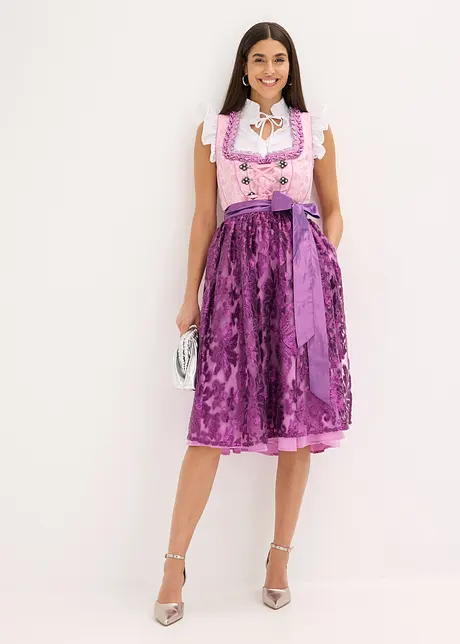 Dirndl met pailletten schort (2-dlg. set), bonprix