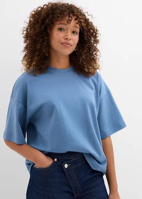 Oversized shirt van zwaar biologisch katoen, bonprix