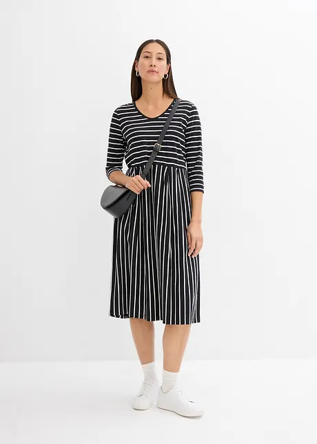 Midi jurk van katoenen jersey, bonprix