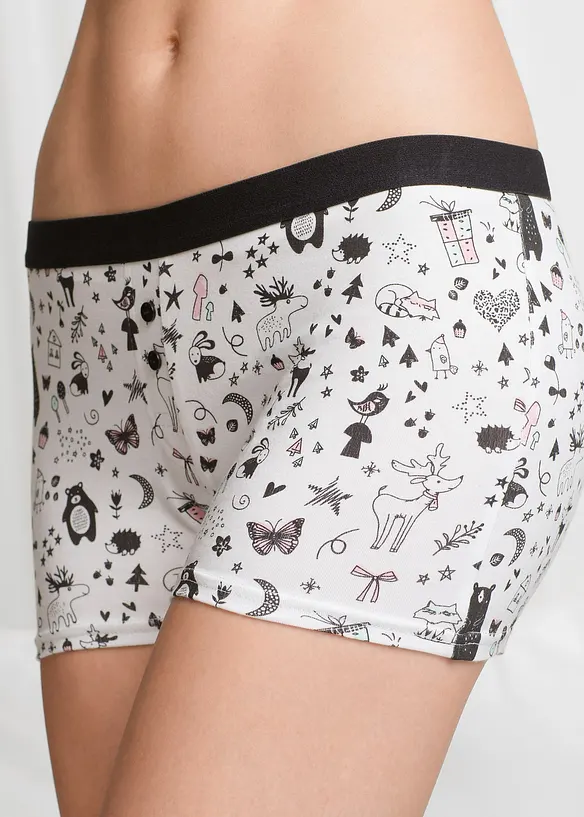Dames boxer (set van 4), bonprix