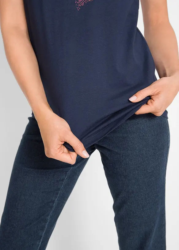 Katoenen shirt met hart van biologisch katoen, bonprix
