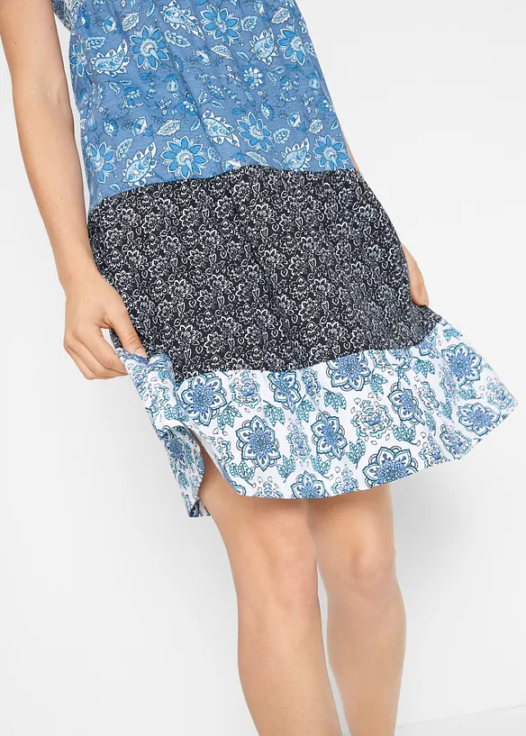 Jurk van katoen-jersey, kort, bonprix