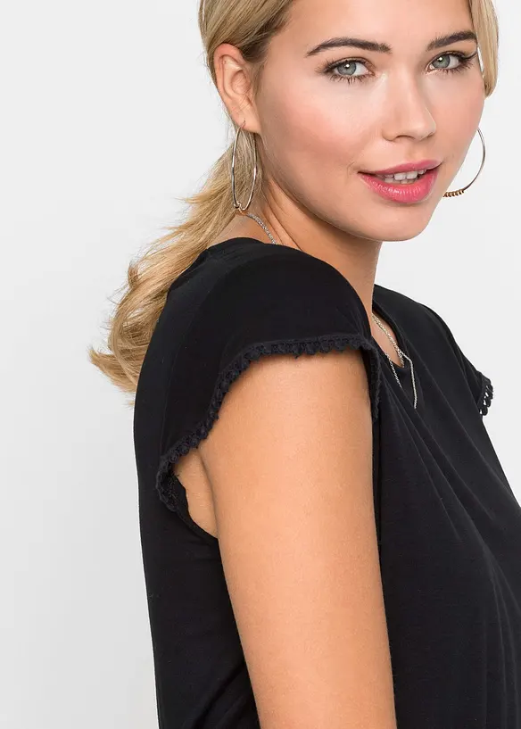 Jersey midi jurk van viscose met elastan, bonprix