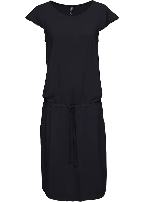 Jersey midi jurk van viscose met elastan, bonprix