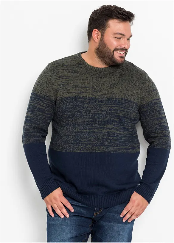 Gebreide comfort fit trui van katoen, bonprix