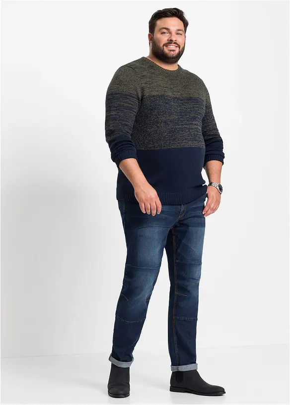Gebreide comfort fit trui van katoen, bonprix