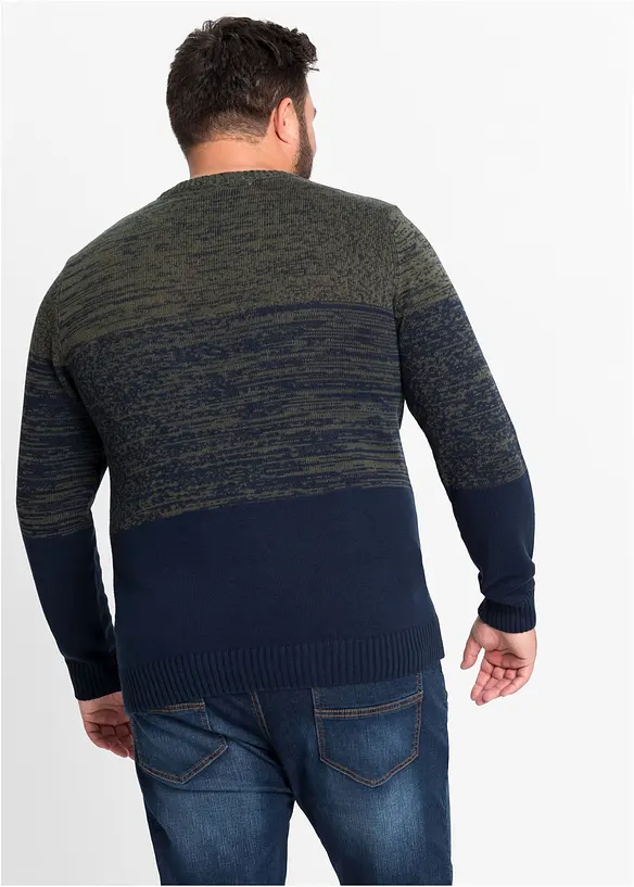 Gebreide comfort fit trui van katoen, bonprix