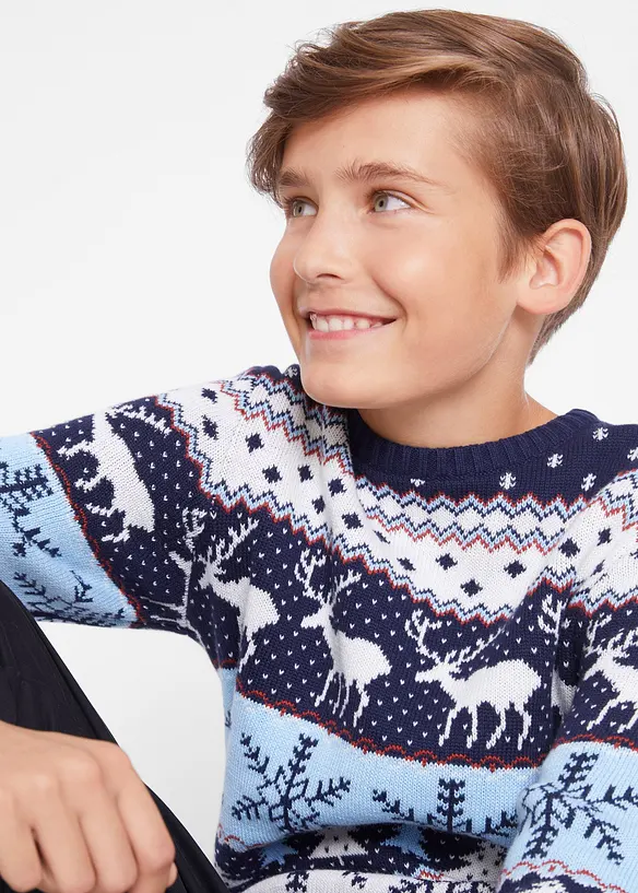 Kinderen trui met winters patroon, bonprix