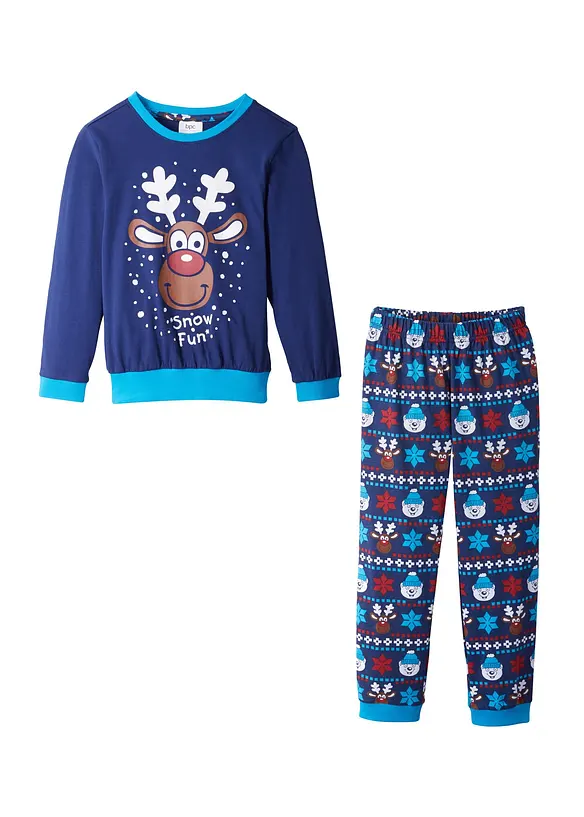 Pyjama van biologisch katoen (2-dlg.), bonprix