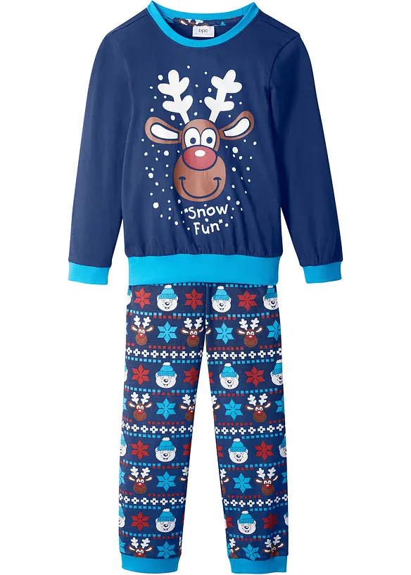 Pyjama van biologisch katoen (2-dlg.), bonprix