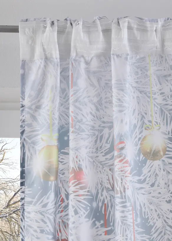 Gordijn met kerstprint (1 stuk), bonprix