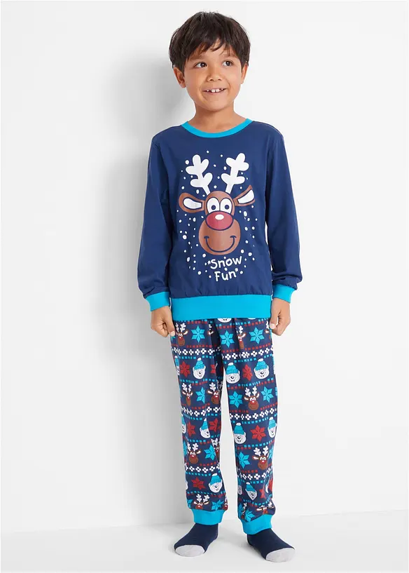 Pyjama van biologisch katoen (2-dlg.), bonprix