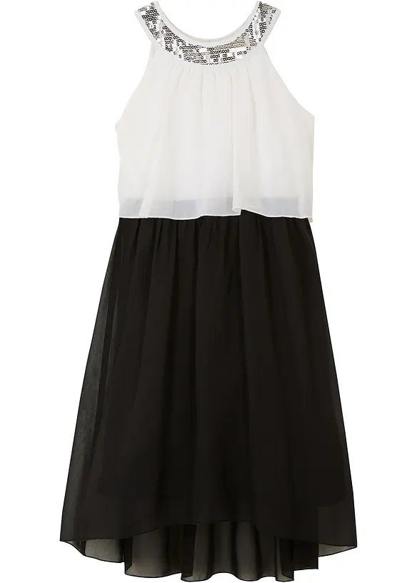 Feestelijke meisjes jurk van chiffon, bonprix