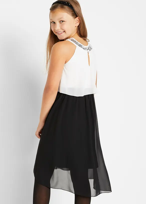 Feestelijke meisjes jurk van chiffon, bonprix