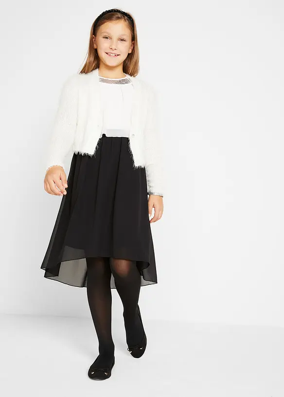 Feestelijke meisjes jurk van chiffon, bonprix
