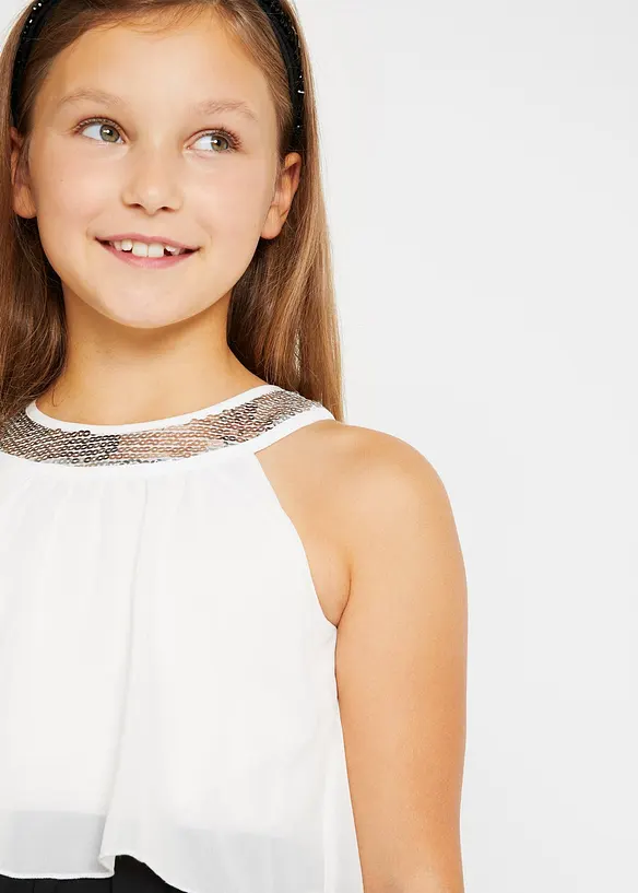 Feestelijke meisjes jurk van chiffon, bonprix