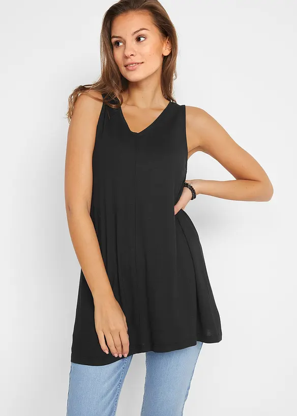 Lange top in een viscosemix, bonprix