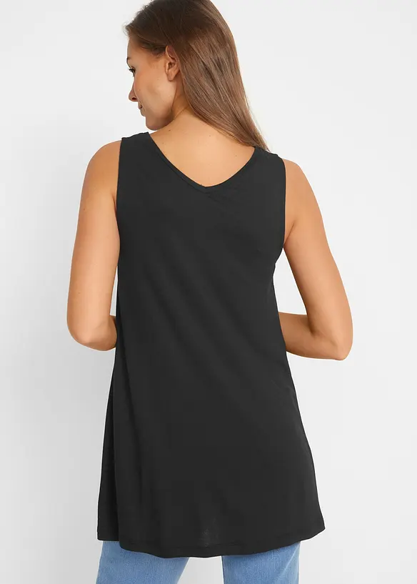Lange top in een viscosemix, bonprix
