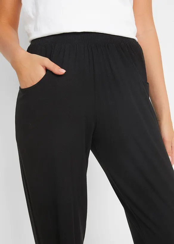 Lichte jersey broek met comfortband, bonprix
