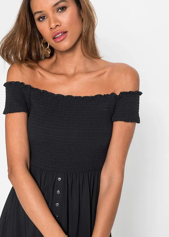 Jurk met smokwerk, bonprix