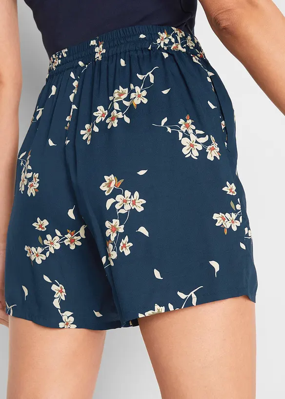 Viscose short met strikkoordjes (set van 2), bonprix