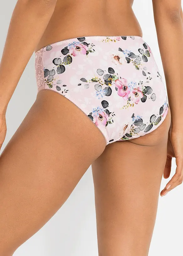 Maxislip met sierlijk kant (set van 2), bonprix
