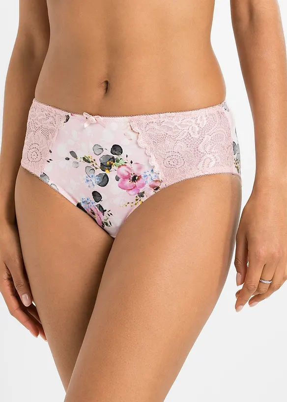 Maxislip met sierlijk kant (set van 2), bonprix