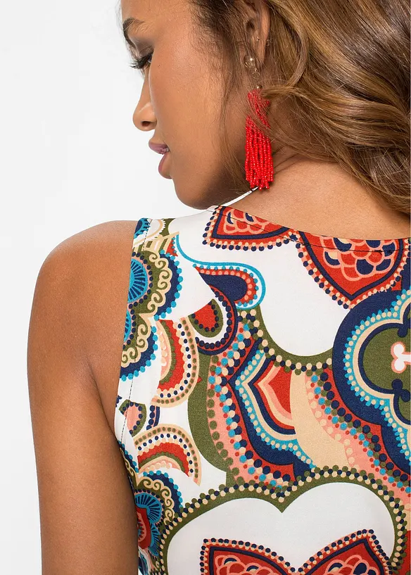 Mini jurk met volants, bonprix