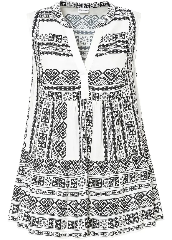 Gedessineerde blousetop, bonprix