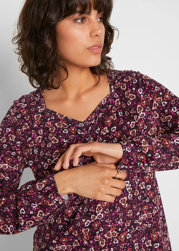 Shirt tuniek met bloemenmotief, bonprix