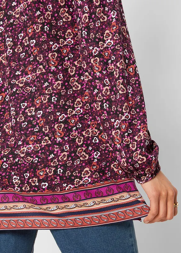 Shirt tuniek met bloemenmotief, bonprix