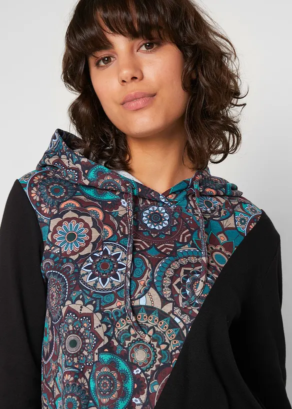 Puntig toelopend shirt van puur katoen, bonprix
